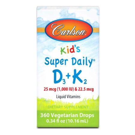 Carlson, Kid's Super Daily D3 + K2 Vitaminas - 10.16ml - Image 6