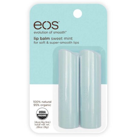 EOS, Brilho Labial Orgânico, Hortelã Suave - 8 g