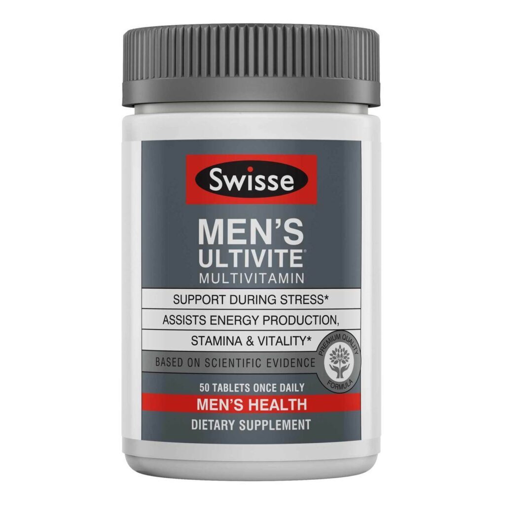 Swisse Ultivite Masculino - Multivitamínico com 50 Tabletes para Energia e Vitalidade