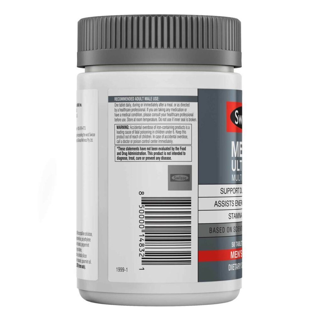 Swisse Ultivite Masculino - Multivitamínico com 50 Tabletes para Energia e Vitalidade - Imagem 2