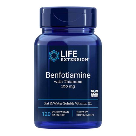 Life Extension, Benfotiamina com Tiamina - 120 Cápsulas Vegetarianas