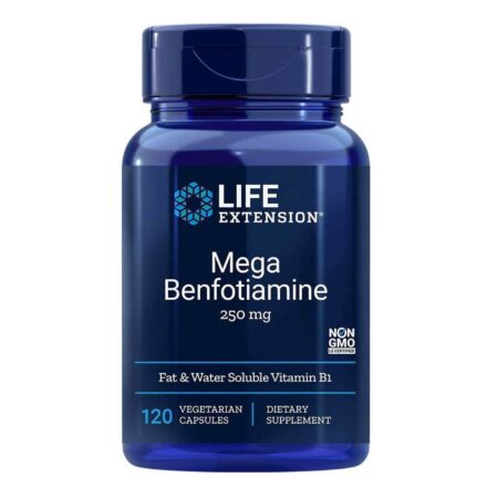 Life Extension, Mega Benfotiamina - 120 Cápsulas Vegetarianas