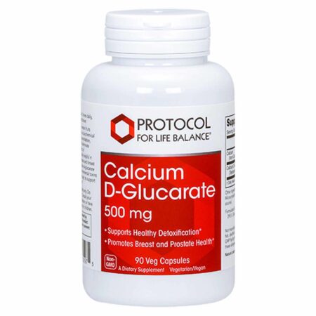 Protocol for Life Balance, Cálcio D-Glucarato 500 mg - 90 Cápsulas Vegetarianas