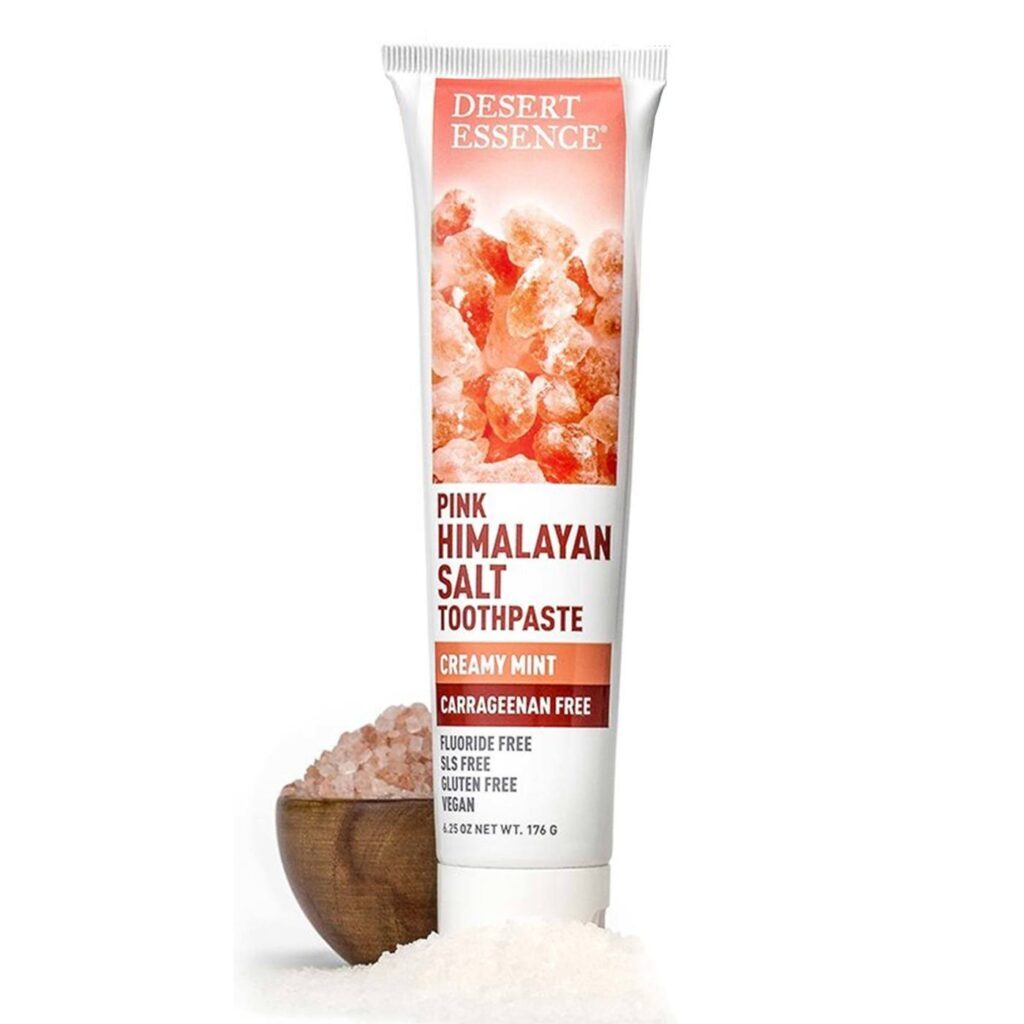 Desert Essence Creme Dental Sal Rosa Himalaia 176g - Higiene Bucal Natural - Imagem 5