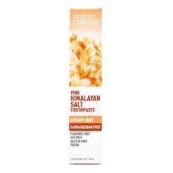 Desert Essence Creme Dental Sal Rosa Himalaia 176g - Higiene Bucal Natural