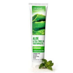 Desert Essence Pasta de Dente Hortelã-pimenta e Tea Tree 176g - Higiene Bucal Natural