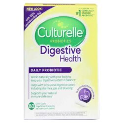 Culturelle Probiótico Diário - 80 Cápsulas Vegetarianas para Saúde Digestiva