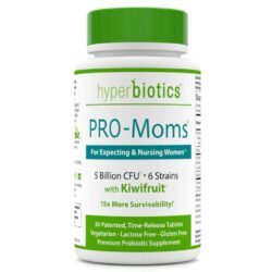 Hyperbiotics PRO-Moms® Probiótico Grávidas Lactantes 30 Tablets - Saúde Digestiva e Imunidade