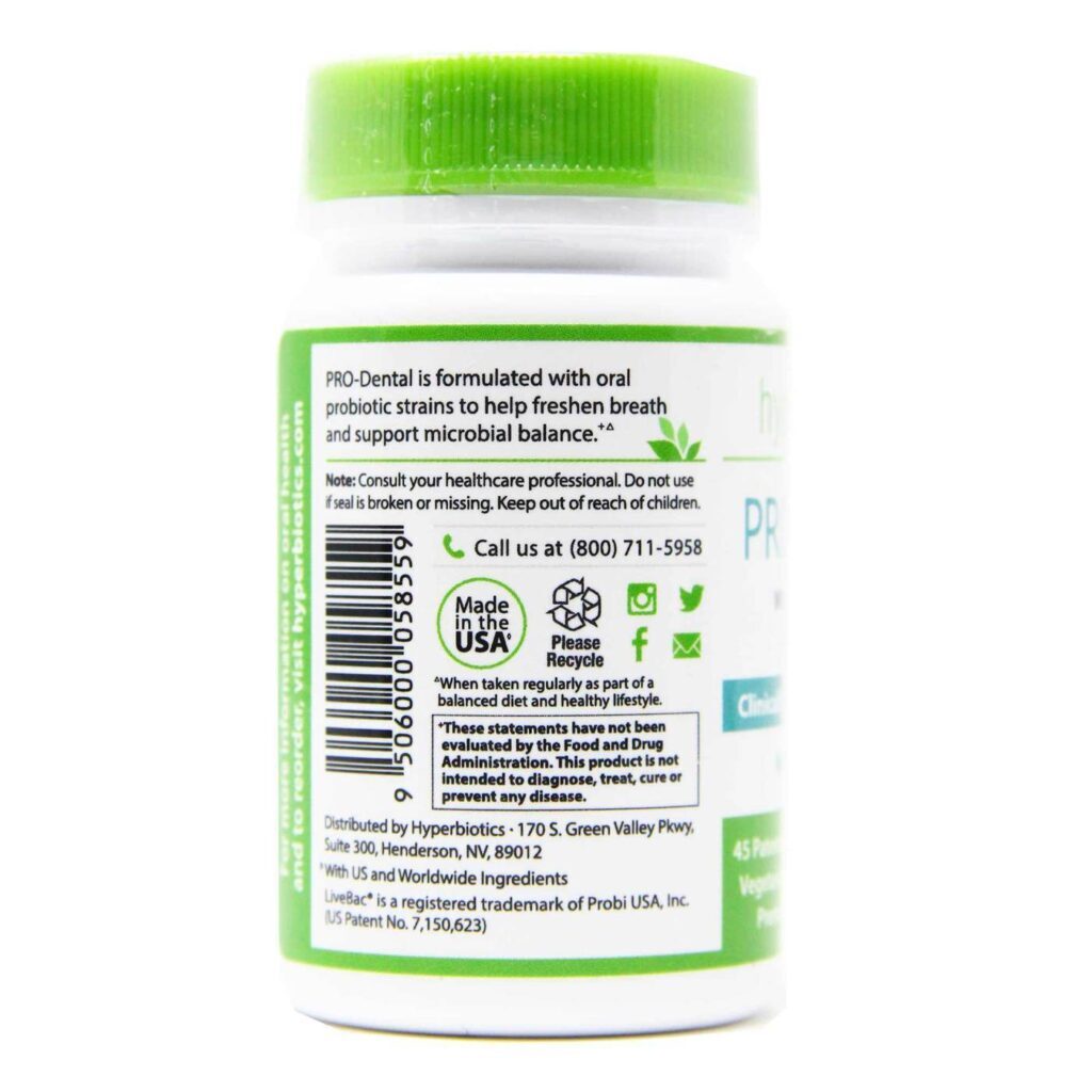 Hyperbiotics Pro-Dental Saúde Oral Probiótico 45 Comprimidos Mastigáveis - Imagem 4
