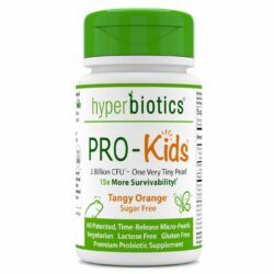 Hyperbiotics PRO-Kids Probiótico Sabor Laranja Tangy 60 Micro-Pearls – Saúde Intestinal Infantil