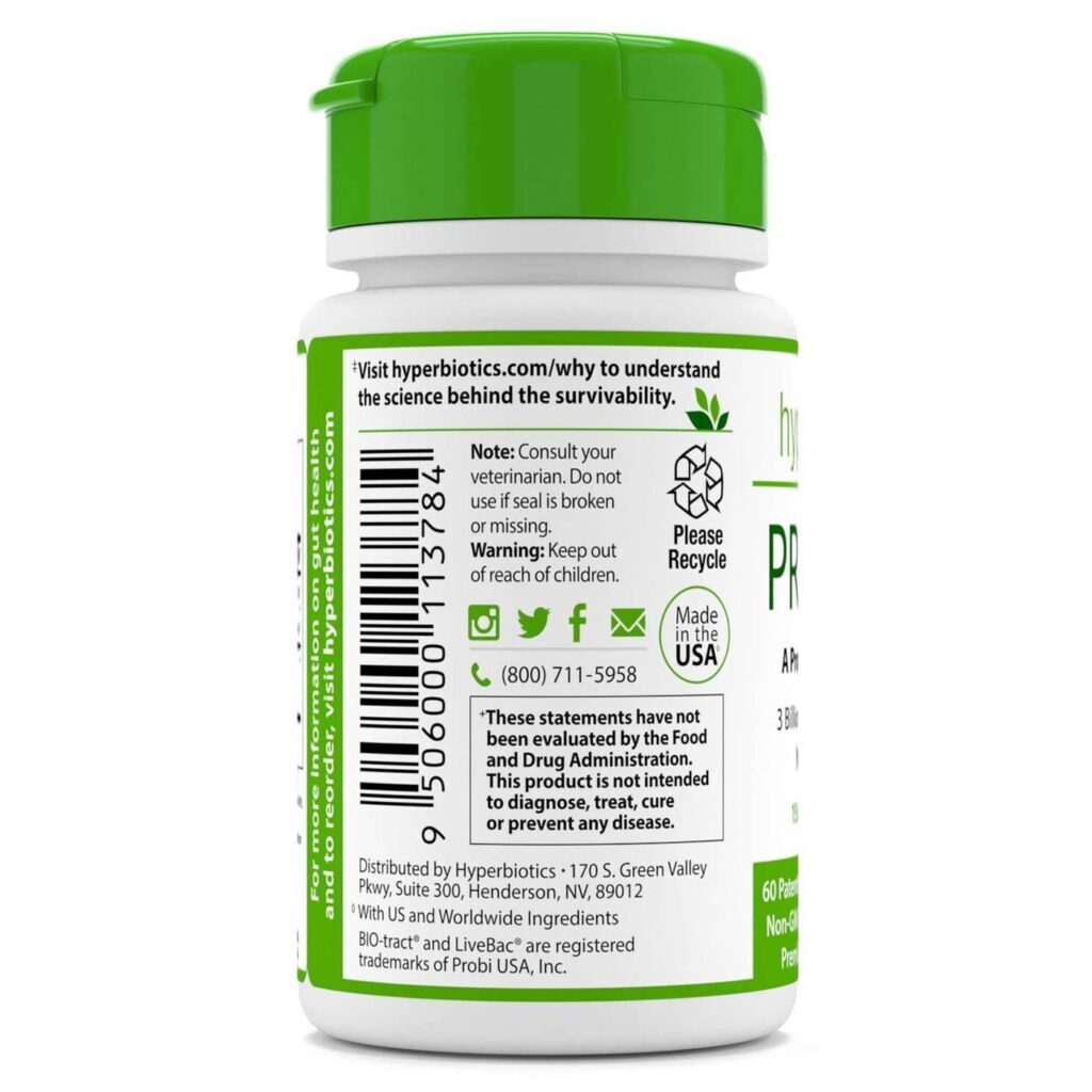Hyperbiotics PRO-Pets: Probiótico Cães e Gatos 60 Microcápsulas para Saúde Digestiva - Imagem 2