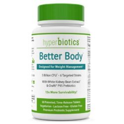 Hyperbiotics Better Body Probiótico Natural - 60 Tabletes: Saúde Intestinal e Bem-Estar