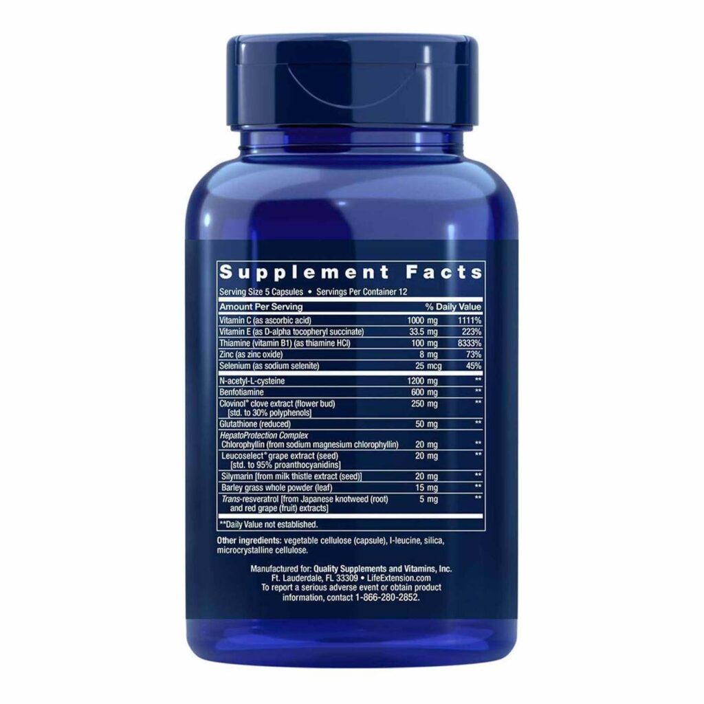 Life Extension Complexo Anti-Álcool HepatoProteção - 60 Cápsulas Vegetarianas para Saúde do Fígado - Imagem 2