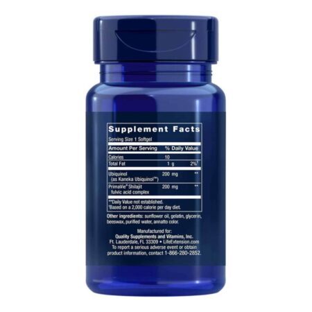 Life Extension Super Ubiquinol CoQ10 200 mg - 30 Cápsulas: Energia Mitocondrial e Saúde Cardiovascular - Imagem 3