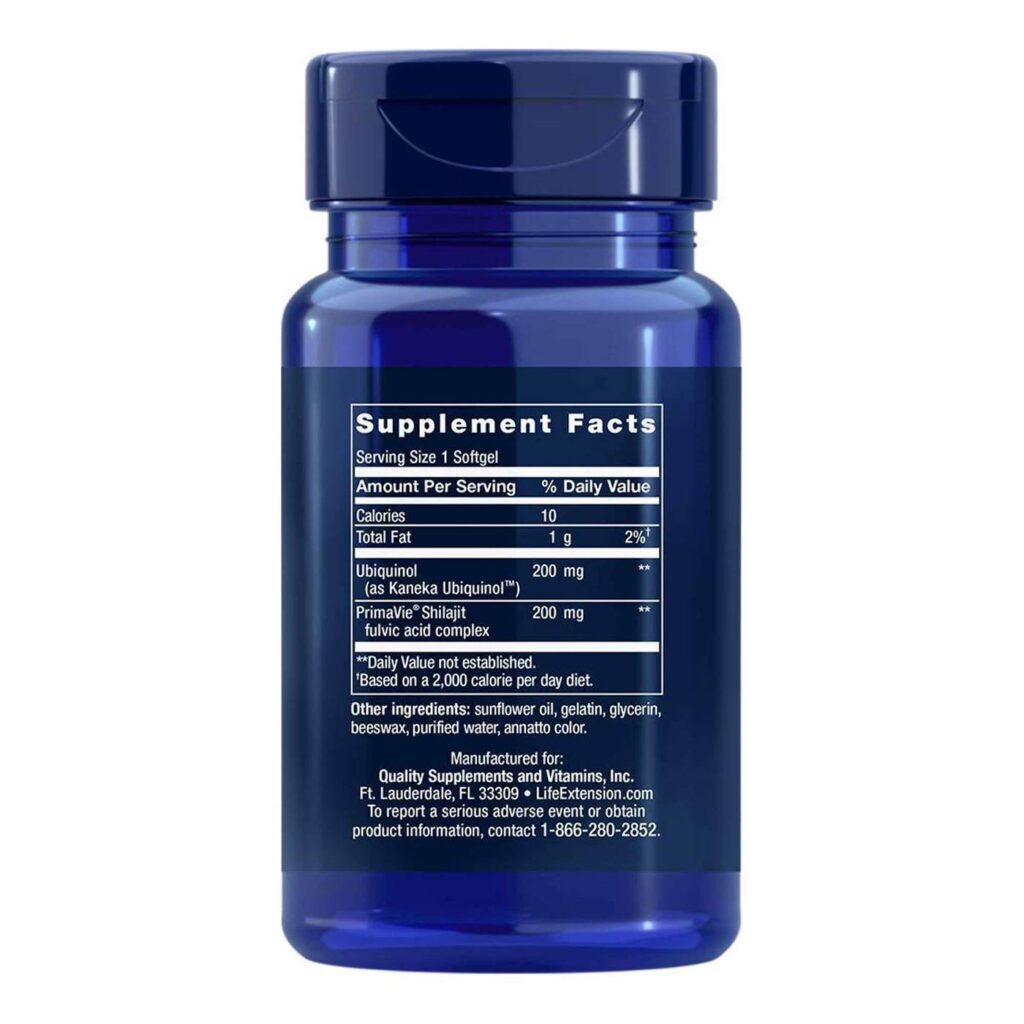Life Extension Super Ubiquinol CoQ10 200 mg - 30 Cápsulas: Energia Mitocondrial e Saúde Cardiovascular - Imagem 3