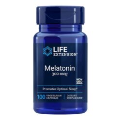 Life Extension Melatonina 300 mcg Liberação Imediata - 100 Cápsulas Vegetarianas para Sono Profundo