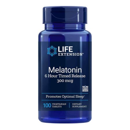 Life Extension, Melatonina 300 mcg Liberação Controlada - 100 Comprimidos