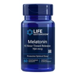 Os tabletes vegetarianos de melatonina 750 mcg da Life Extension, com liberação temporizada de 6 horas, são um suplemento natural de alta qualidade, ideal para adultos que buscam melhorar a qualidade do sono e aliviar a insônia, proporcionando descanso e relaxamento, além de serem excelentes para quem viaja e precisa ajustar o padrão do sono; descubra onde comprar essa fórmula avançada no Brasil e aproveite ingredientes que promovem tranquilidade e bem-estar mental.