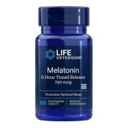 Os tabletes vegetarianos de melatonina 750 mcg da Life Extension, com liberação temporizada de 6 horas, são um suplemento natural de alta qualidade, ideal para adultos que buscam melhorar a qualidade do sono e aliviar a insônia, proporcionando descanso e relaxamento, além de serem excelentes para quem viaja e precisa ajustar o padrão do sono; descubra onde comprar essa fórmula avançada no Brasil e aproveite ingredientes que promovem tranquilidade e bem-estar mental.
