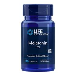 Life Extension Melatonina 1 mg 60 Cápsulas - Sono Profundo e Reparador