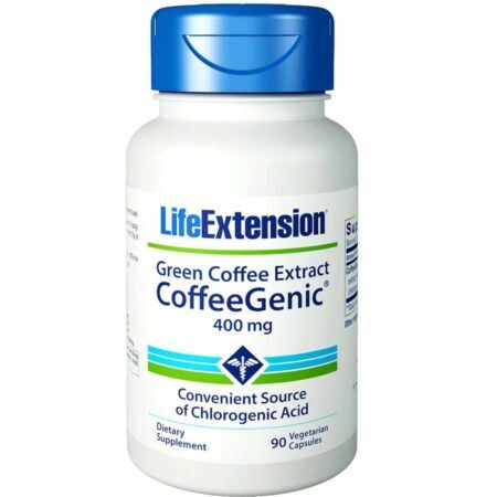 Life Extension CoffeeGenic® 400 mg Extrato de Café Verde – 90 Cápsulas Vegetarianas: Energia Natural e Controle de Peso — foto 1