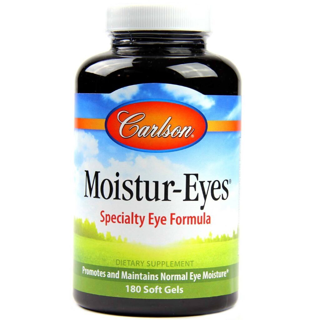 Carlson Labs Moistur-Eyes® Fórmula para Olhos - 180 Cápsulas: Saúde Ocular e Bem-Estar