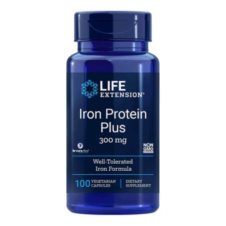 Life Extension, Proteína do Ferro Plus - 100 Cápsulas