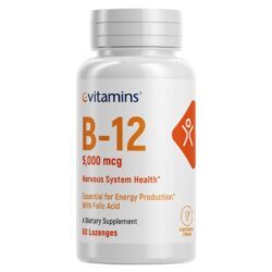 Vitamina B12 5.000 mcg eVitamins 60 Comprimidos - Energia e Saúde