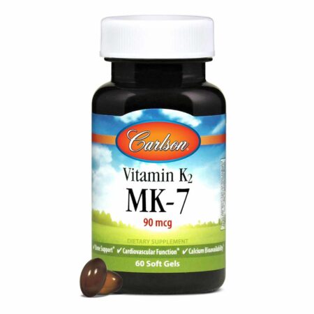 Carlson Labs, Vitamina K2 MK-7 90 mcg - 60 Cápsulas em Gel - Image 5