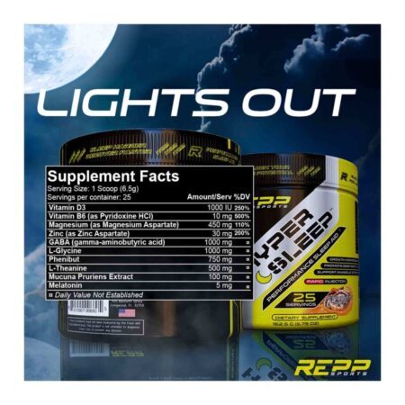 Repp Sports Hyper Sleep Saúde do Sono Sabor Canela 25 Porções 162.5g - Imagem 4