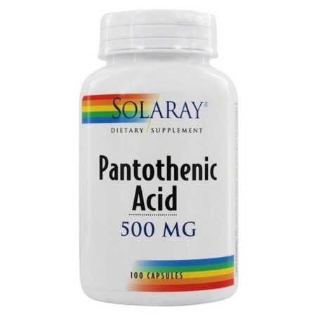 Solaray Ácido pantotênico 500 mg 100 Cápsulas