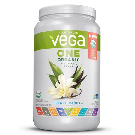 Vega, Shake Orgânico All-in-One, Sabor Baunilha Francesa - 678 g