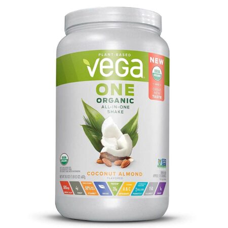 Vega One, Shake Orgânico All-in-One, Coco e Amêndoas - 687 g