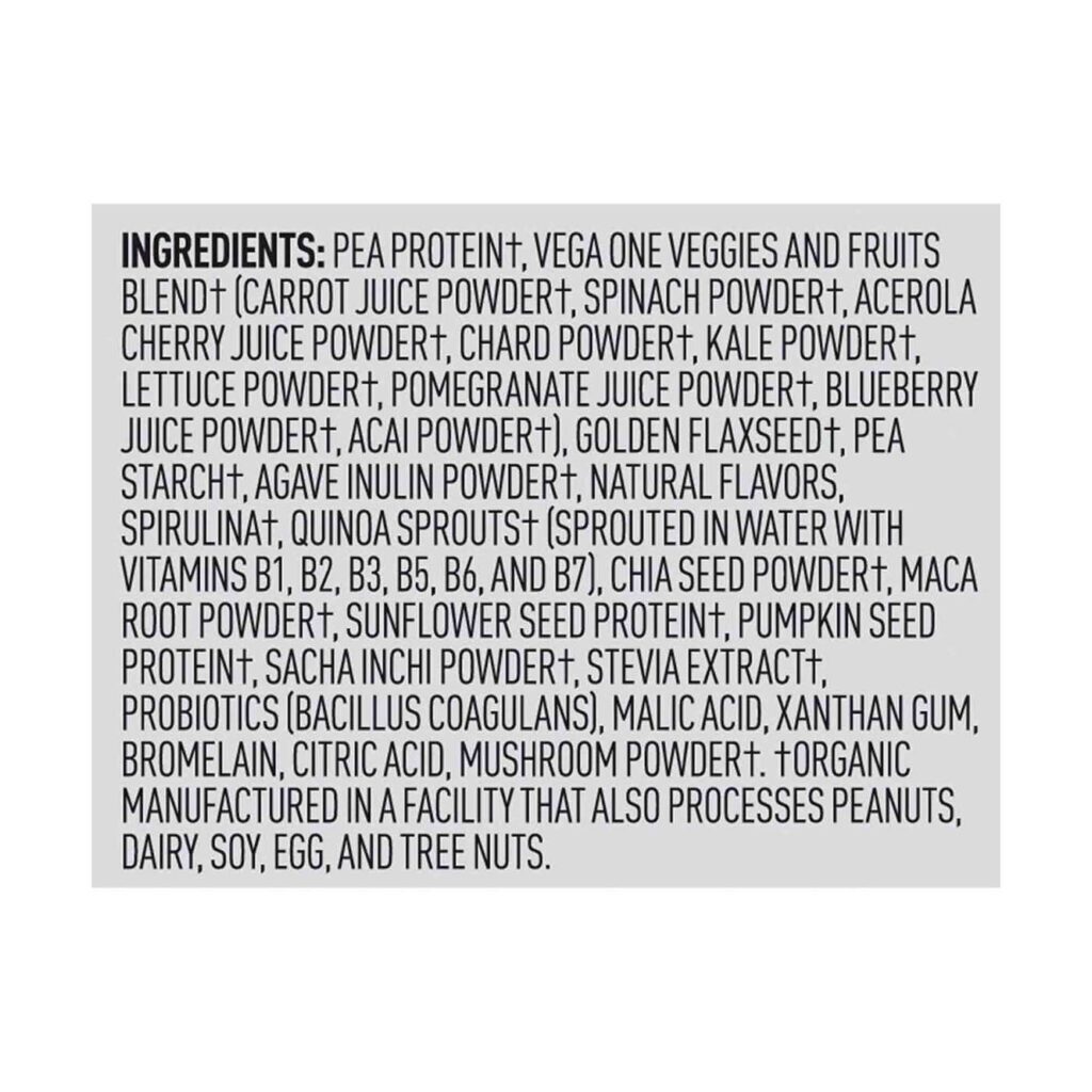 Vega One Shake Orgânico Frutas Silvestres 688g: Nutrição Completa All-in-One - Imagem 4