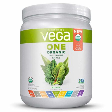 Vega One Organic, Shake Tudo em Um - Sem açúcar - 382 g (13,5 oz)