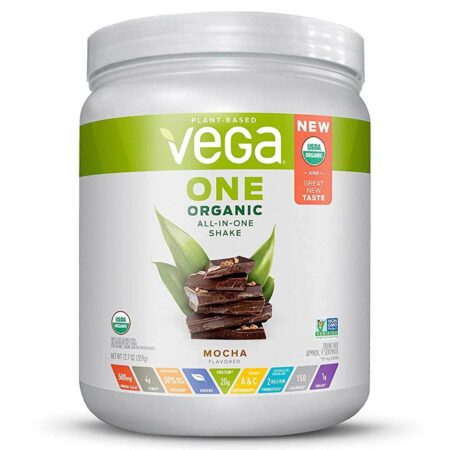 Vega One, Shake Orgânico All-in-One, Mocha - 359 g