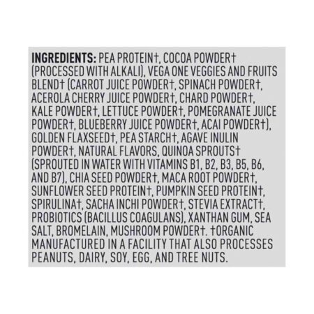 Vega One Shake Orgânico All-in-One Mocha 359g: Nutrição Completa e Sabor Intenso - Imagem 4
