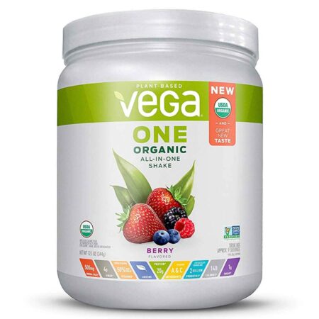 Vega One, Shake Orgânico All-in-One, Frutas Silvestres - 344 g