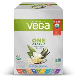 Vega One Shake Orgânico Baunilha Francesa - 10 Pacotes (383g)