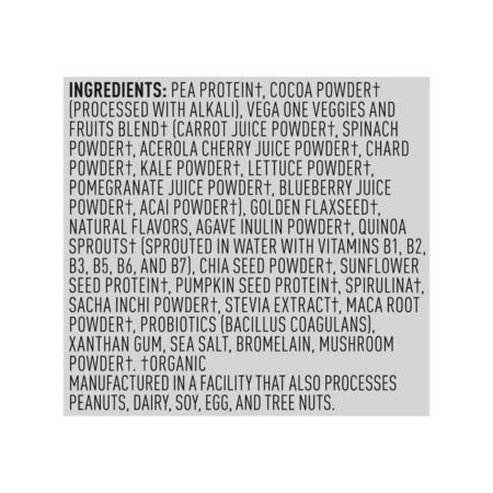 Vega One Shake Orgânico Chocolate Mentolado All-in-One - 10 Pacotes (399g) - Imagem 5