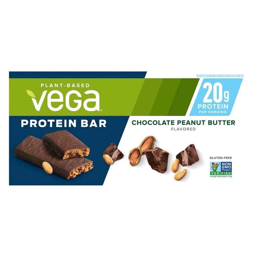 Vega Plant Based Barra de Proteína Sabor Chocolate com Manteiga de Amendoim - Caixa com 12 Unidades - Imagem 3