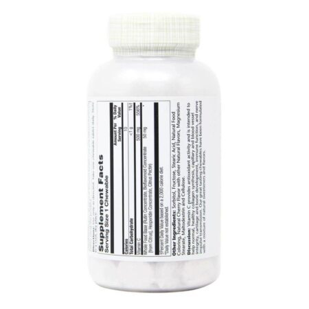 Solaray Vitamina C Cereja 100 Pastilhas Mastigáveis - Potência Antioxidante Essencial - Imagem 3