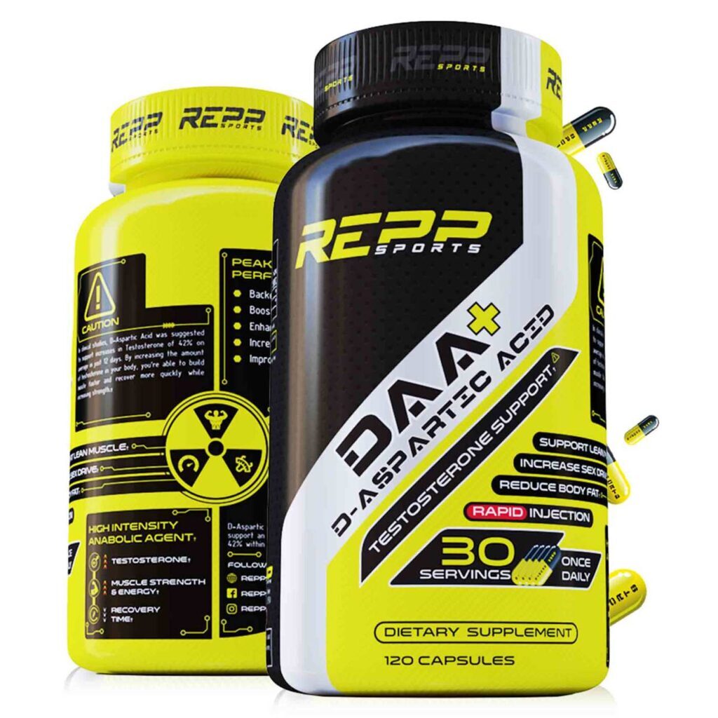 Repp Sports DAA + D-Ácido Aspártico 120 Cápsulas: Potencialize Seu Desempenho
