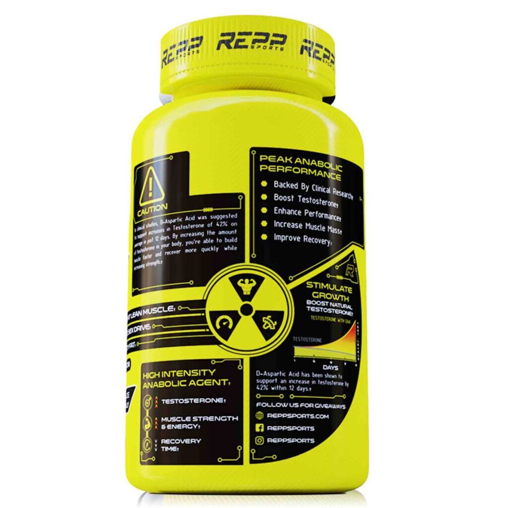 Repp Sports DAA + D-Ácido Aspártico 120 Cápsulas: Potencialize Seu Desempenho - Imagem 2