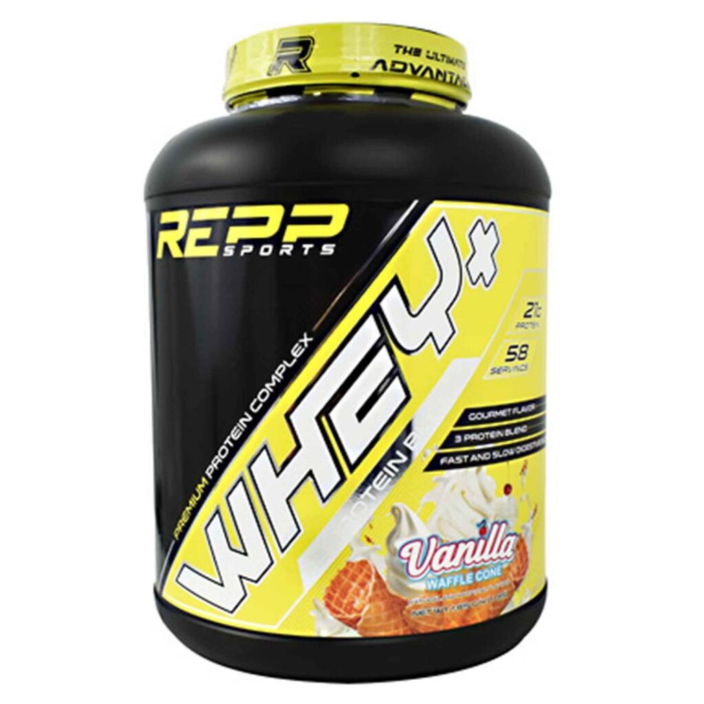 Repp Sports Whey Plus Vanilla Waffle Cone 1.81kg | Proteína Isolada e Concentrada Sabor Incrível