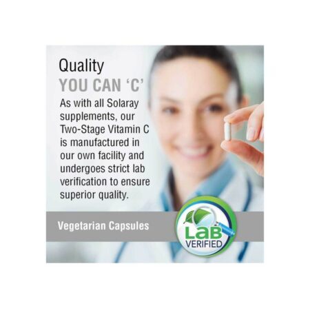 Solaray Vitamina C 1000 mg - 250 Cápsulas Vegetarianas: Imunidade e Vitalidade - Imagem 4