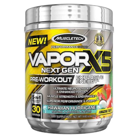 MuscleTech, VaporX5 Next Gen - Pré-Treino Furacão Havaiano - 30 Porções