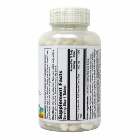 Solaray Vitamina C 1000 mg - 250 Comprimidos: Imunidade e Antioxidação Essencial - Imagem 2