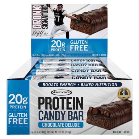 Muscletech Protein Candy Bar Chocolate Deluxe 1 Box