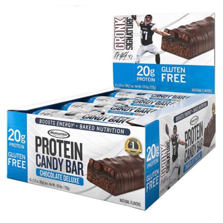 Muscletech Protein Candy Bar Chocolate Deluxe 1 Box - Image 2